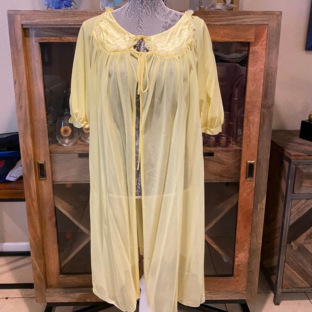 Gorgeous Vintage GMC chiffon flowing robe